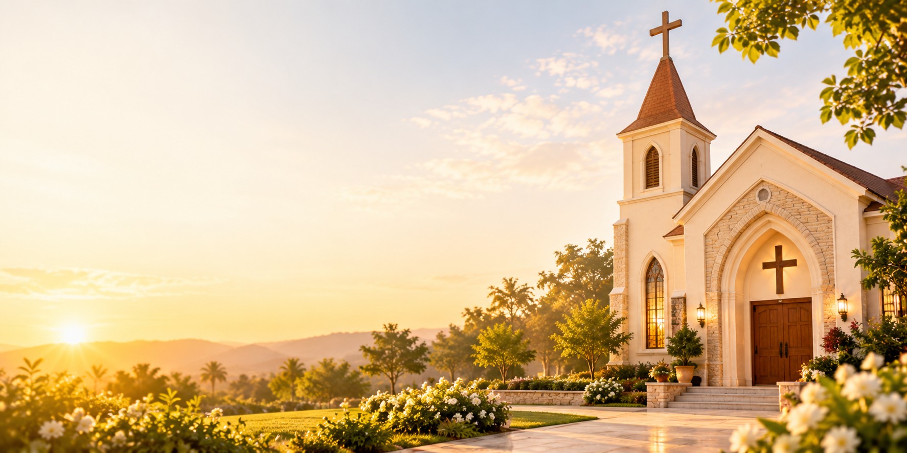 Church Sanctuary Grounds & Welcoming Doors